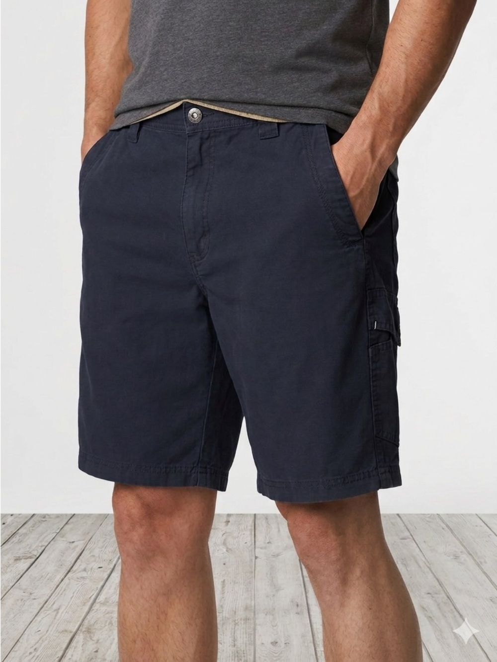 Columbia Omni-Shield Men’s Cargo Shorts Navy Blue 36W 9” Inseam Hiking Golf